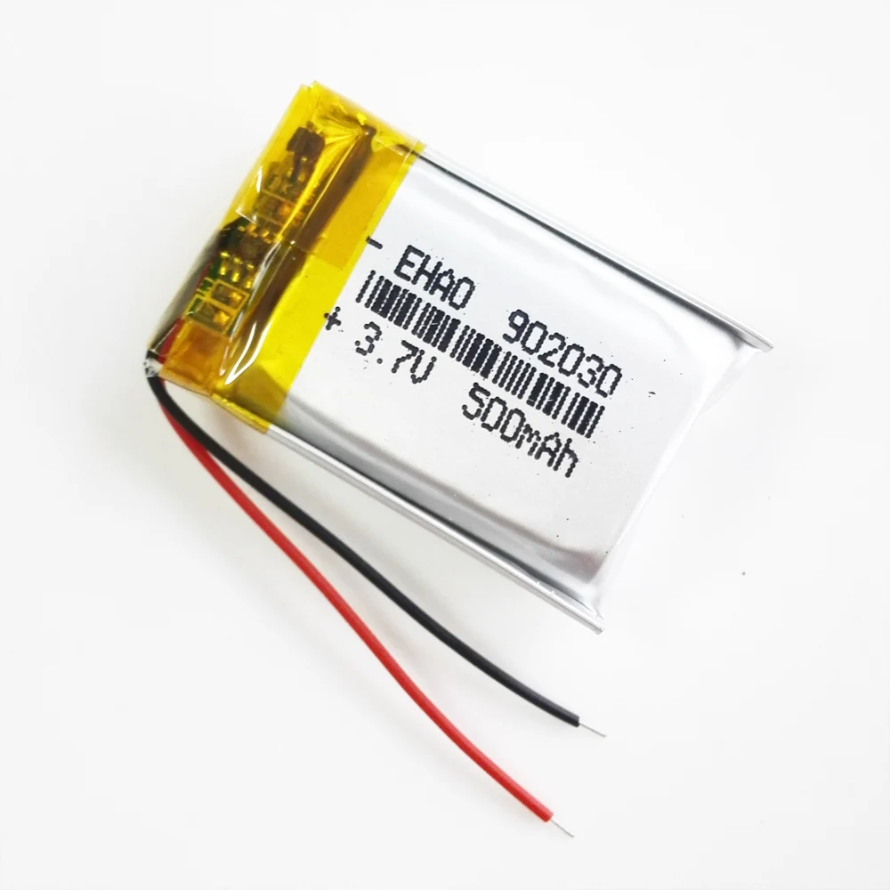 3.7V 500mAh litowo-polimerowa LiPo akumulator akumulator 902030 dla Mp3 GPS DVD wideo kamera do gier głośnik Bluetooth