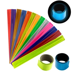 Luminous Reflective Wrist Bands Arm Ankle Leg Strap Safety Slap Bands Night Running Armbands Night Running Walking Warning Tape