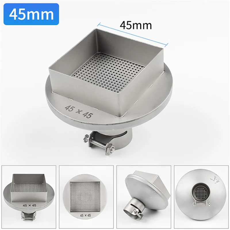 

2 шт. 45 мм x 45 мм квадратные насадки для горячего воздуха, паяльная станция BGA, паяльные станции, универсальные насадки BGA, сварочные аксессуары