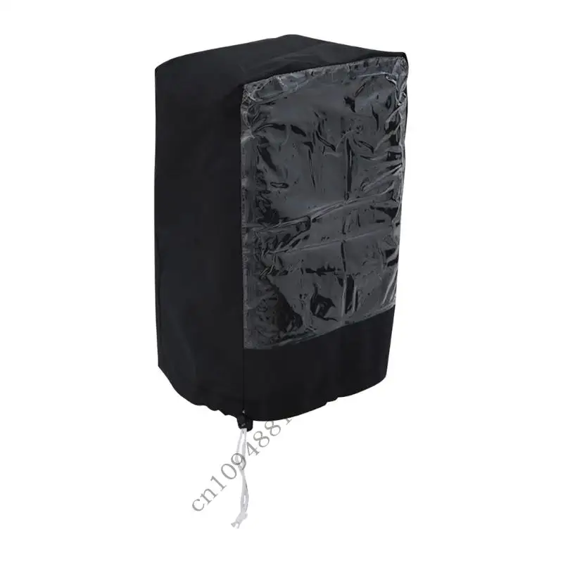 

0XXC Крышка для язычка прицепа, ПВХ-окно, легкий просмотр, водонепроницаемая тканевая застежка на шнурке, универсальная для