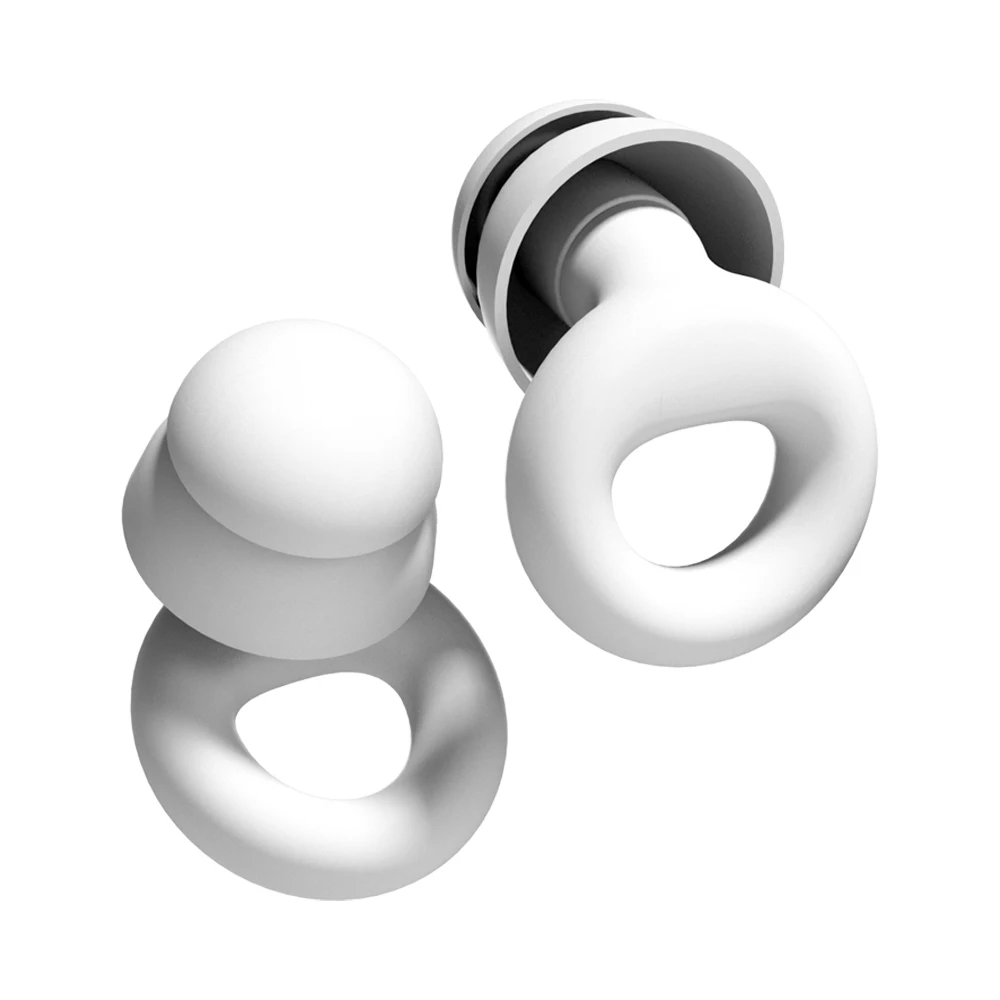 

HUAK Newest Reusable Earplugs Silicone, Ideal for Swimming, Sleeping, Concerts, Learning, Moto