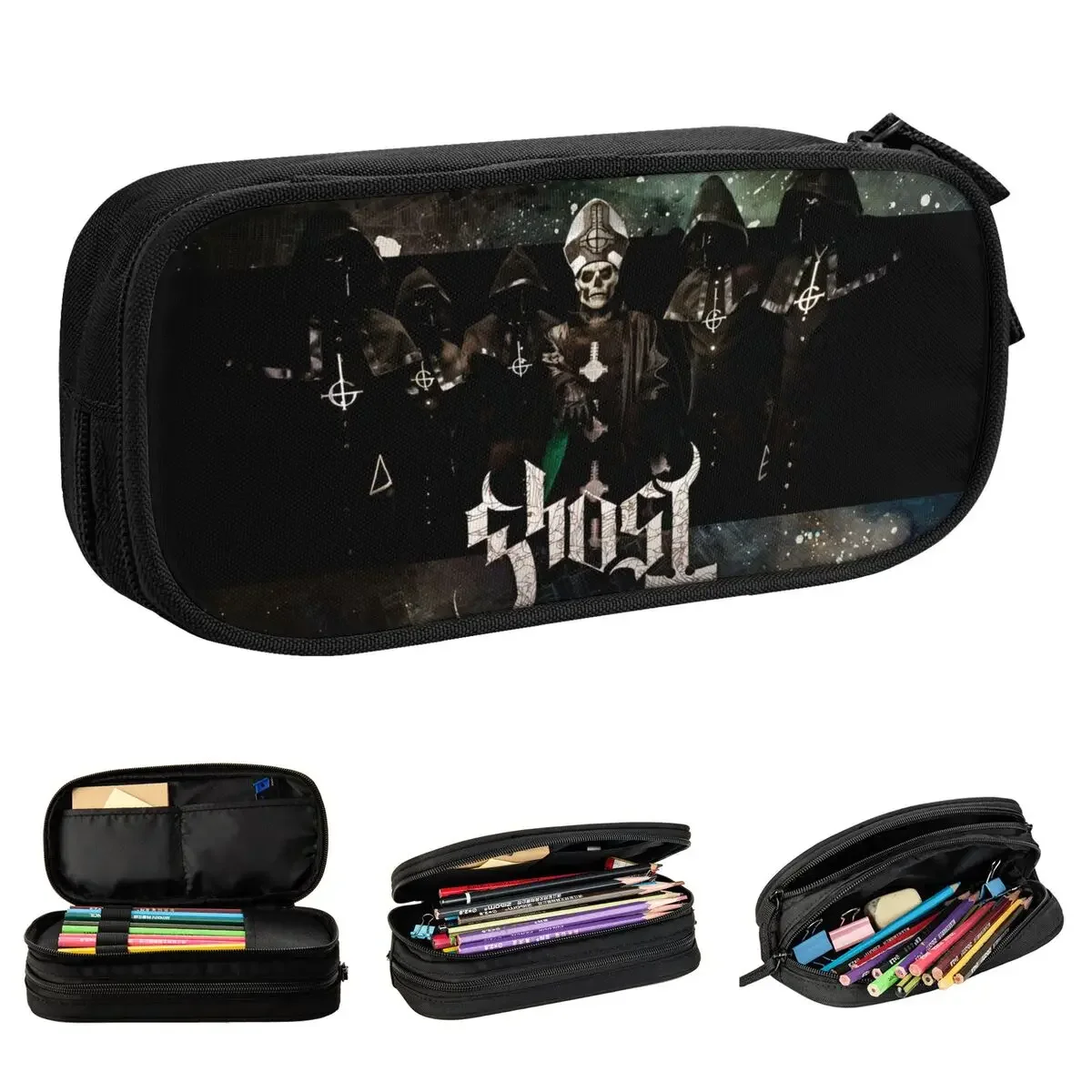 

Ghost Band Pencil Case Pencil Box Pen for Student Big Capacity Bag Students School Gifts Stationery