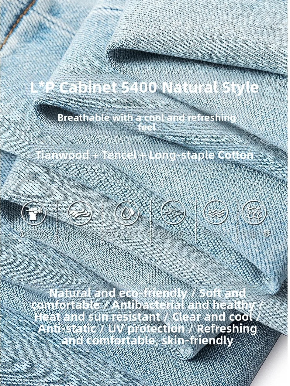 جينز رجالي فضفاض من الكتان مريح لصيف 2024 بأسلوب حضري عصري عالي المرونة يمتص الرطوبة