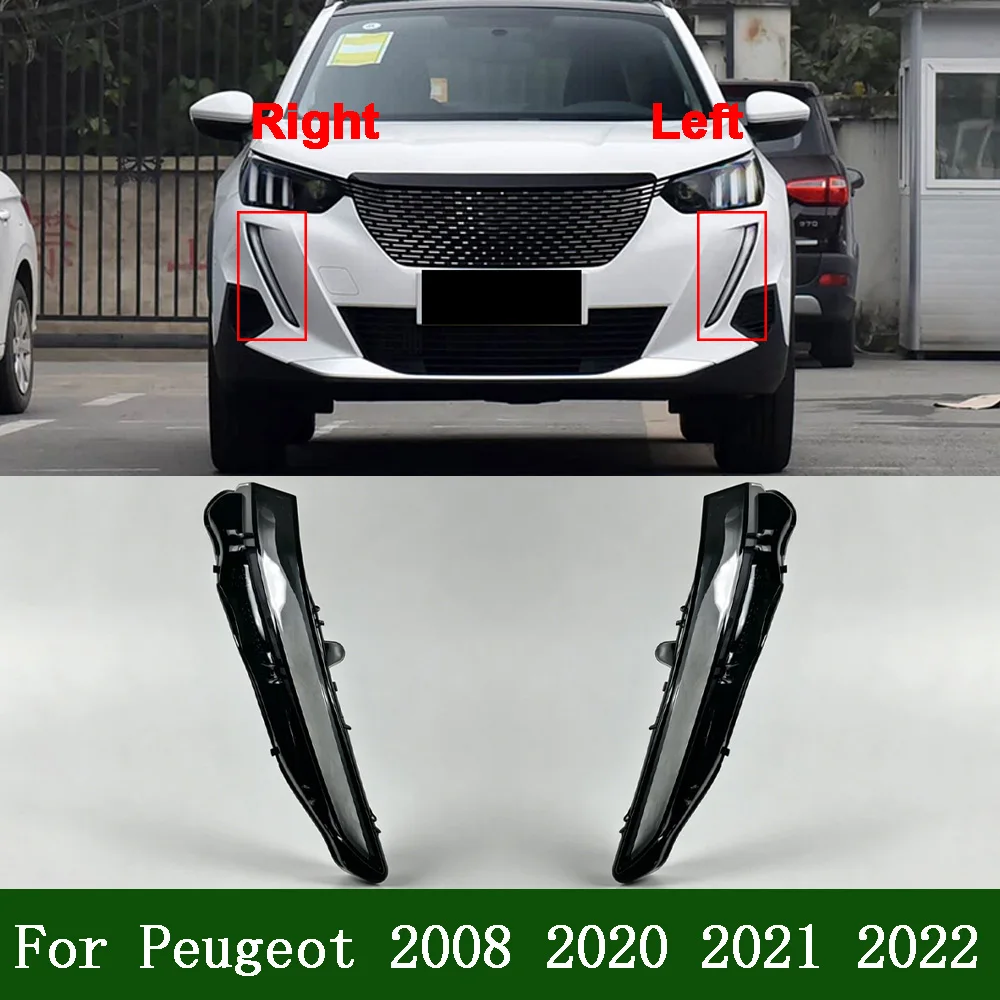 

Daytime lampshade Headlight Housing Shell Lamp Shade For Peugeot 2008 2020 2021 2022 Lens Transparent Headlamp Cover Plexiglass