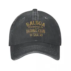 Vintage Rocky Balboa Boxing Club Gloves 1947 Baseball Cap Unisex Distressed Denim Snapback Hat Outdoor Adjustable Fit Caps Hat