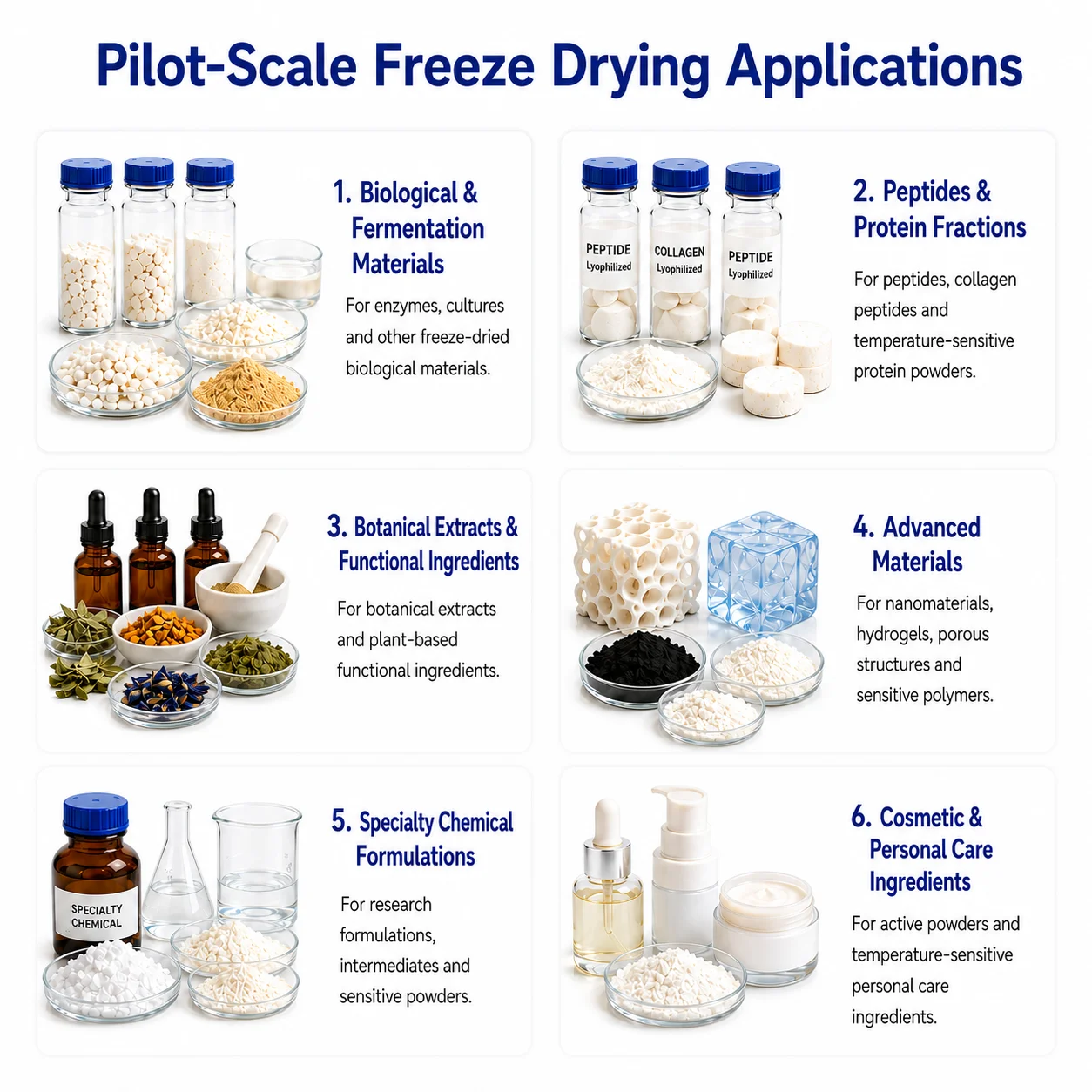 Pilot Scale Freeze Dryer For Process Development With -75°C Cold Trap And 4kg Batch Capacity