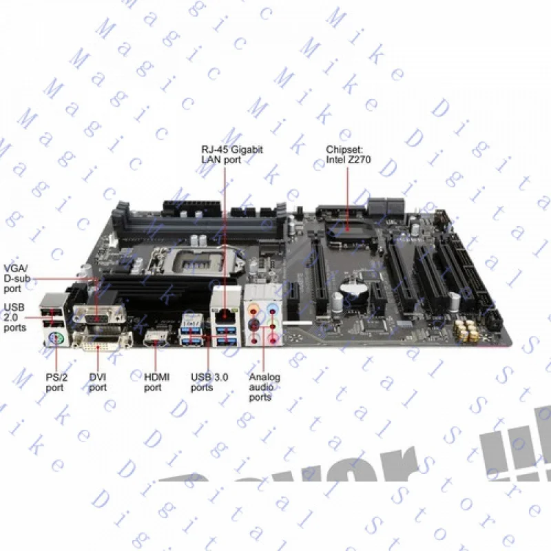 UU 90new للوحات الأم GIGABYTE GA-Z270-HD3 LGA 1151 Intel Z270 HDMI ATX #5