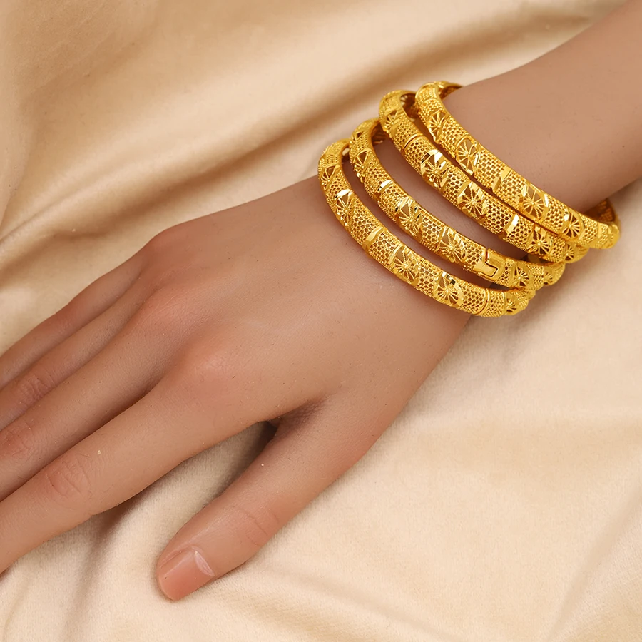 Adixyn Classic Hollow Bangle for Women middle east arab african party gifts