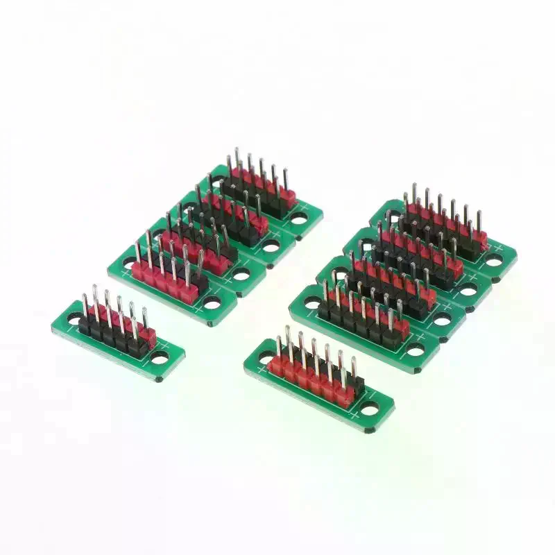 5P/6P Terminal Wire Transfer Board 1/5Pcs 2.54mm 2-Row Pin Distribution Board for DIY RC Drone Circuit Wiring