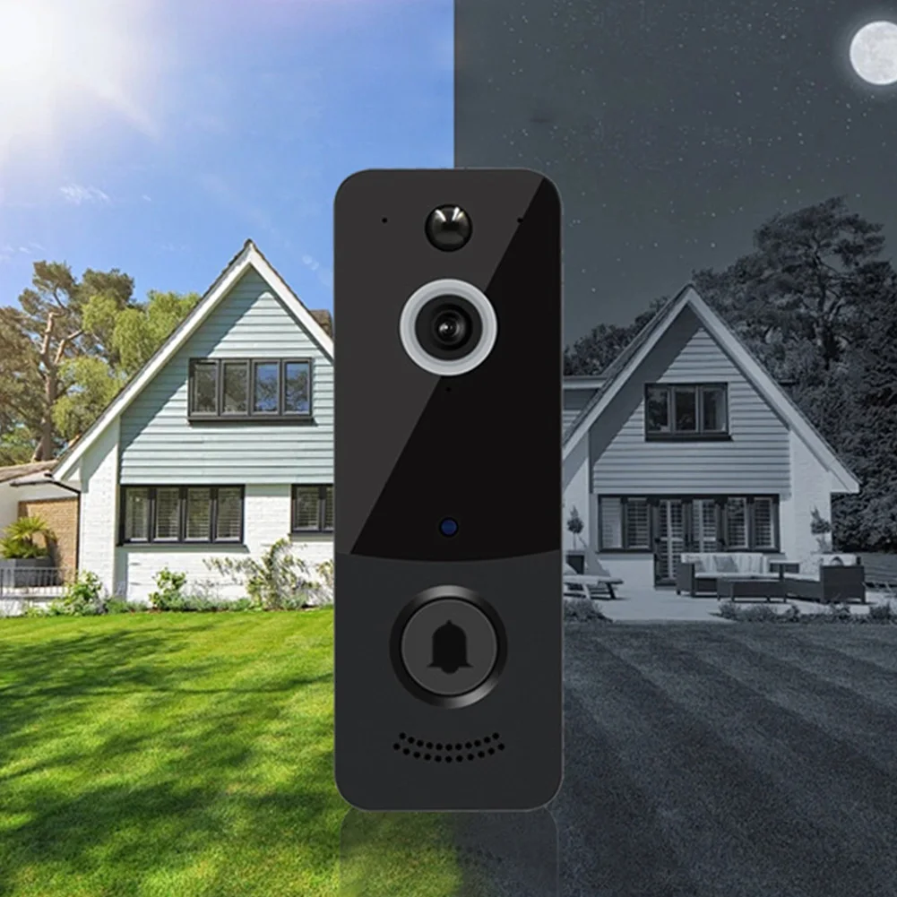 HD Video Smart WiFi Doorbell with Visual Intercom and Rechargeable Battery for Instant Alerts and Secure Home Entry