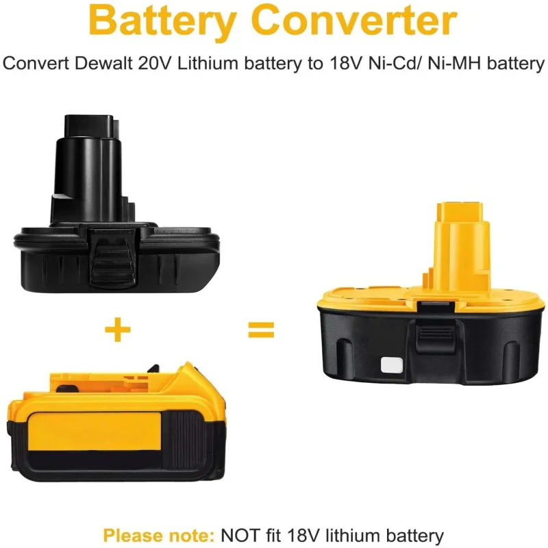 Adapter do elektronarzędzi Konwerter DM18M do akumulatorów litowo-jonowych Dewalt/Milwaukee 18 V do narzędzi Makita/Bosch/Ryobi/NiCad i NiMh