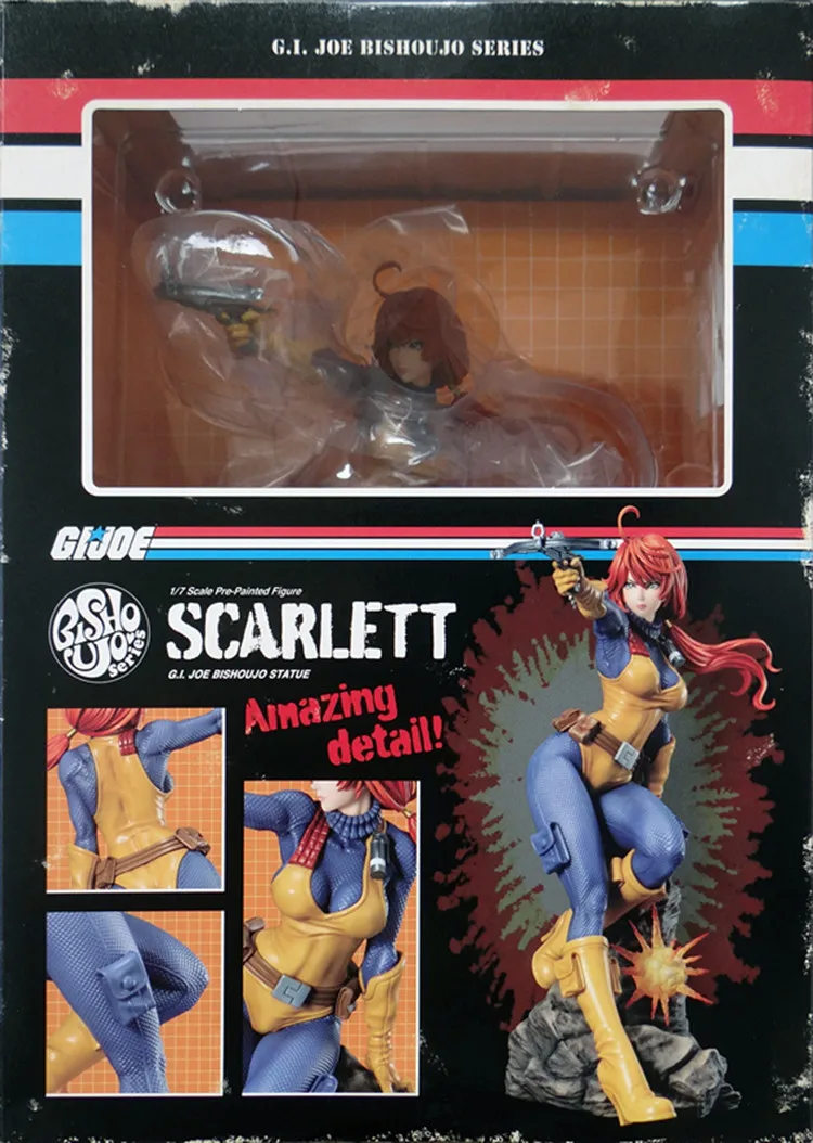 in Stock Original Kotobukiya G I Joe Bishoujo Series Scarlett Lady Jaye Authentic Collection Model Animation Character Toy