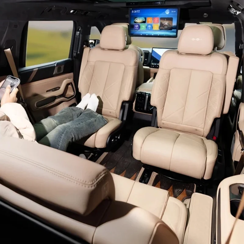 

Car Rotating Seat Kit Suitable for BYD Leopard 8 2024 2025 Modified Auto Middle Row Seat 270 Degree Rotation Height Increase Kit