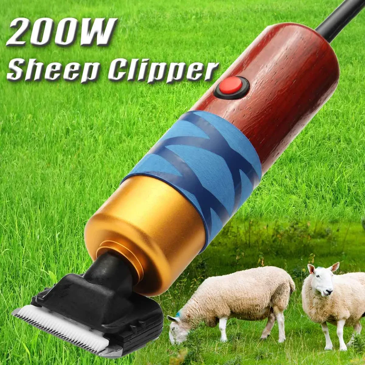 200W Electric Shearing Horse Dog Sheep Shear Animal Pet Grooming Clipper Trimmer Hair Trimmer Cutter Pet Clipper DC12V