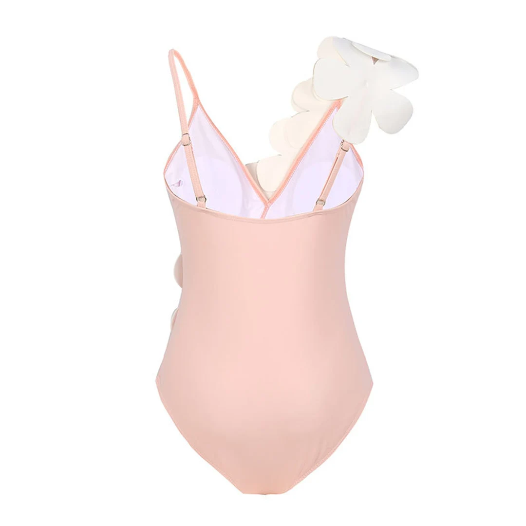 S - XL Sexy mit Sarong, 3D-Blumenmuster, tiefes V-Ausschnitt, hoch geschnitten, Damen-Badeanzug, einteiliger Badeanzug, Damen-Badebekleidung, Badeanzug, Modell V5035 – Detail 40