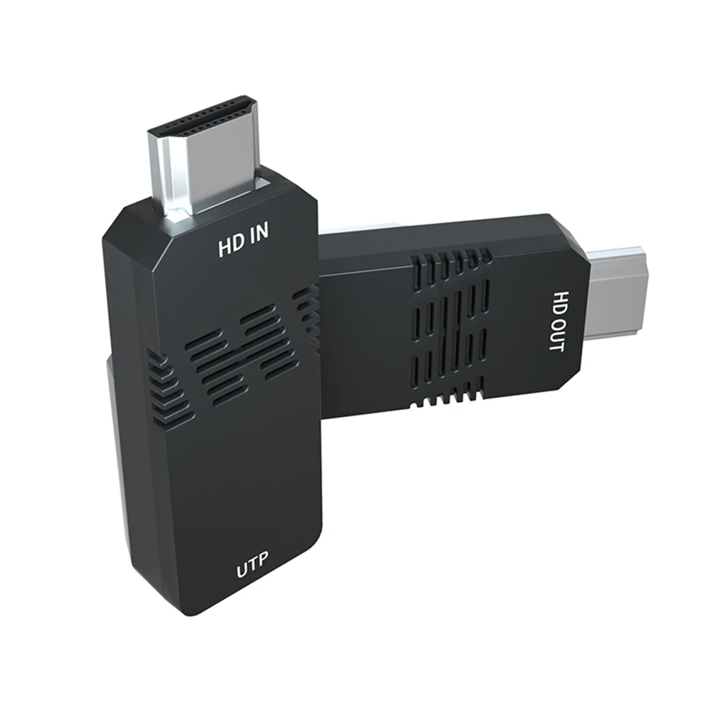 50m HDMI-Compatible Extender over Cat6 Ethernet Cable 1080P to RJ45 Repeater Extender Video Lossless Signal Transmit for PC HDTV
