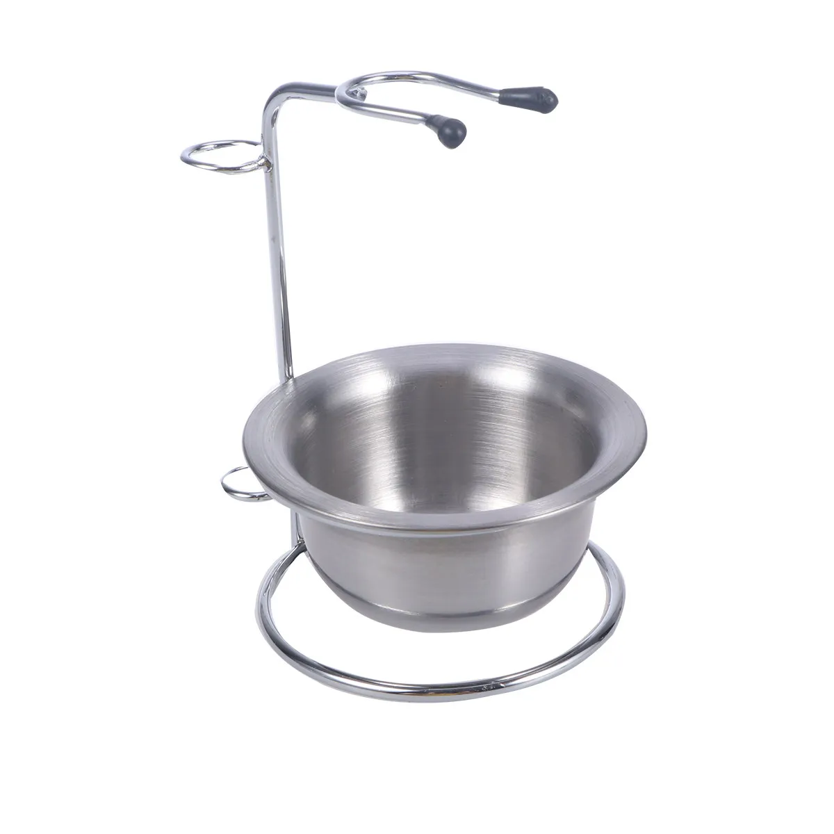 

Universal Shaving Stand Silver Anti-Rust Stainless Steel Bowl Razor Holder for Brush Razor Storage Cleaning Accessory