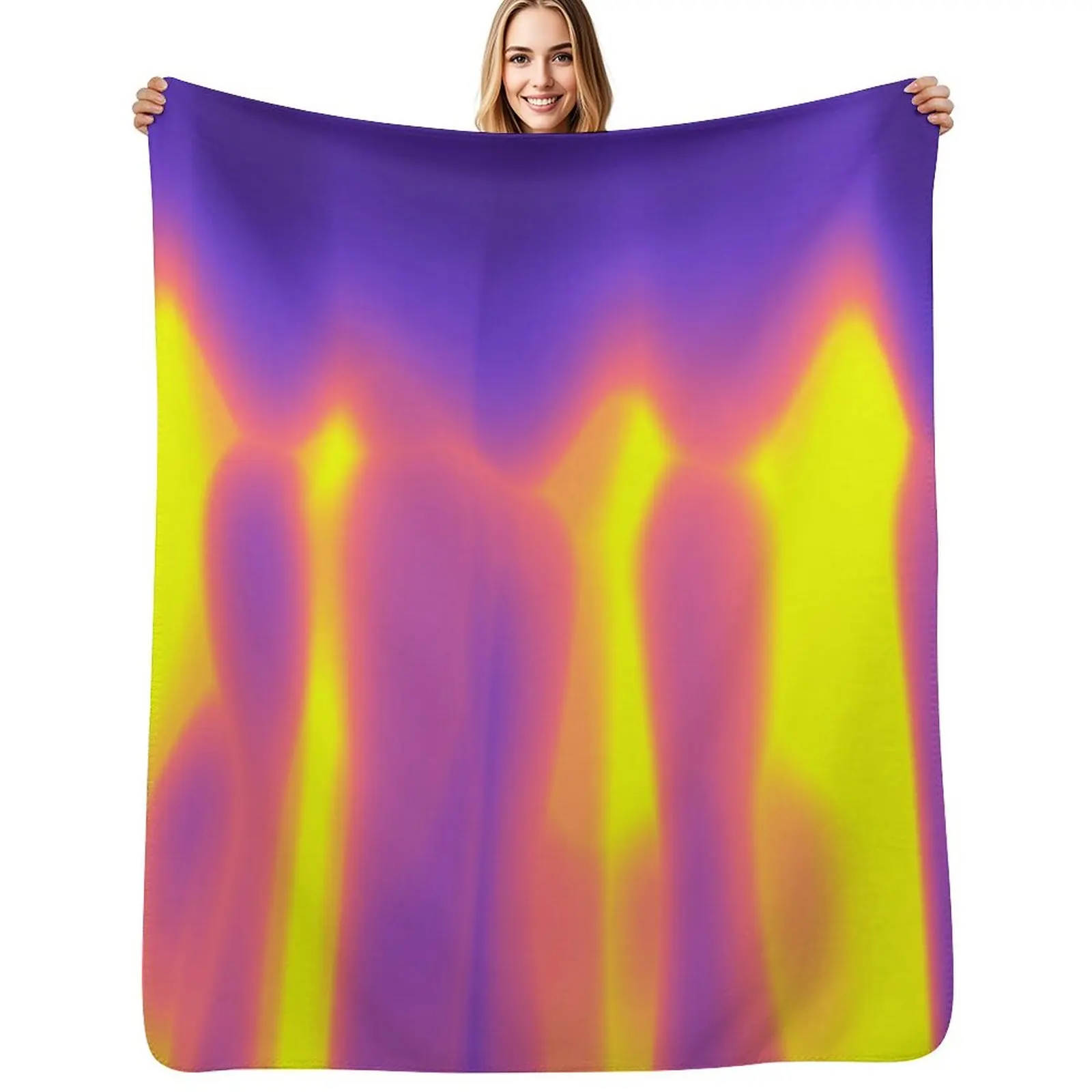 

Holographic Gradient Ghost Throw Blanket Decorative Beds Bed Bed covers manga Blankets