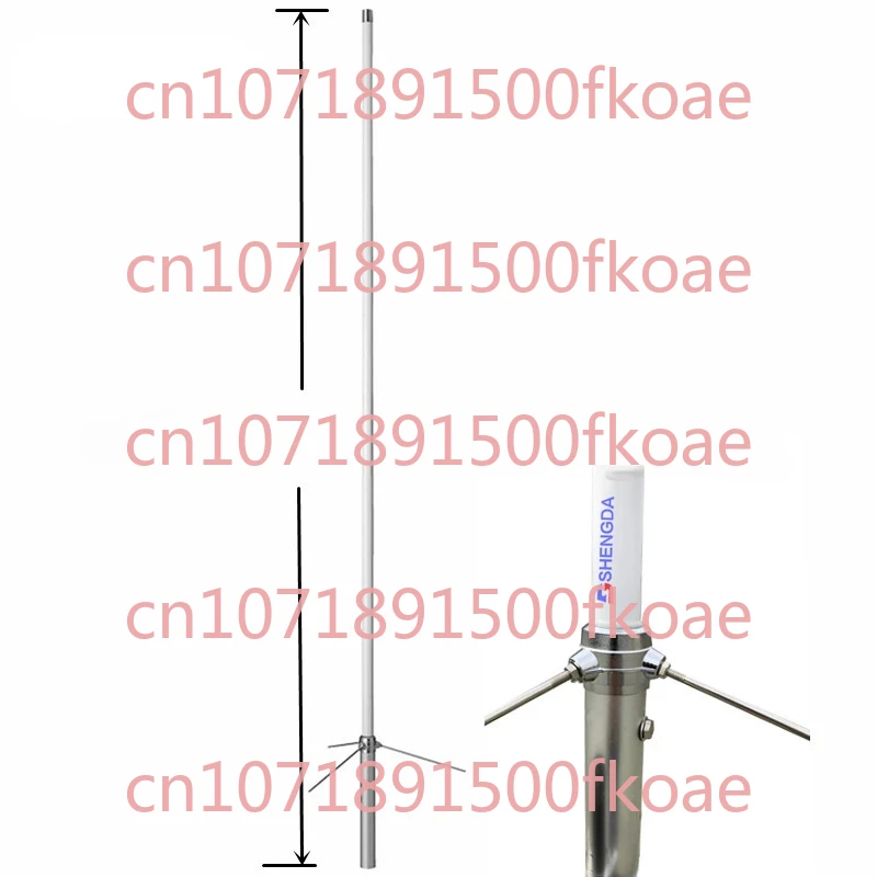 

High Gain 6/8dBi 2.5m Dual Frequency Fiberglass Antenna 144 430 Mhz VHF UHF Base Station Antenna X200 X50 X30