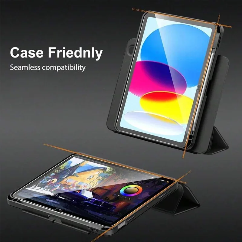 Tempered Glass For IPad 11th A16 2025 2024 Screen Protector Auto-alignment Installation Kit for IPad Air6 Air 11/13inch HD Film