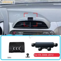 Car Phone Holder For Honda Fit JAZZ 2008-2013 Gravity Stand Mount Support Horizontal GPS Mobile Bracket Accessories With Base