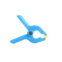 10pcs Spring Clamps 2 Inch Woodworking Nylon Grip Cramps Jaw Opening Blue Cramps Hard Plastic Suitable For Most Grandstands