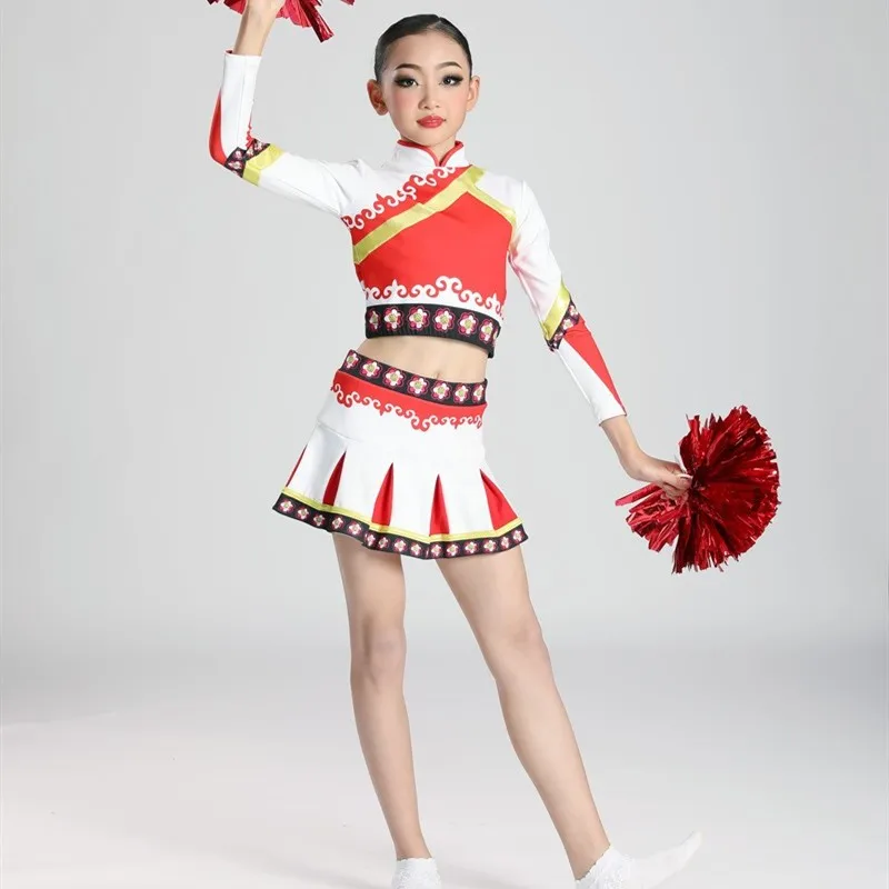 

Children's Latin dance campus cheerleading performance costume boys and girls aerobics performance group costume