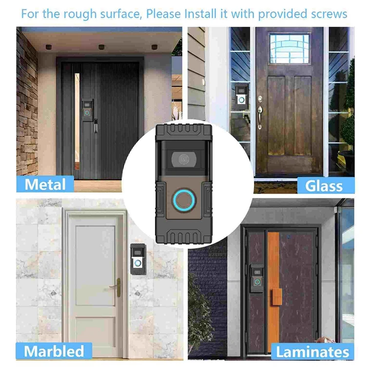 Timbre de puerta de vídeo antirrobo JAJA para timbre de vídeo de anillo 1/2/3/3 Plus/4/2020 lanzamiento/2023 soporte ajustable para timbre