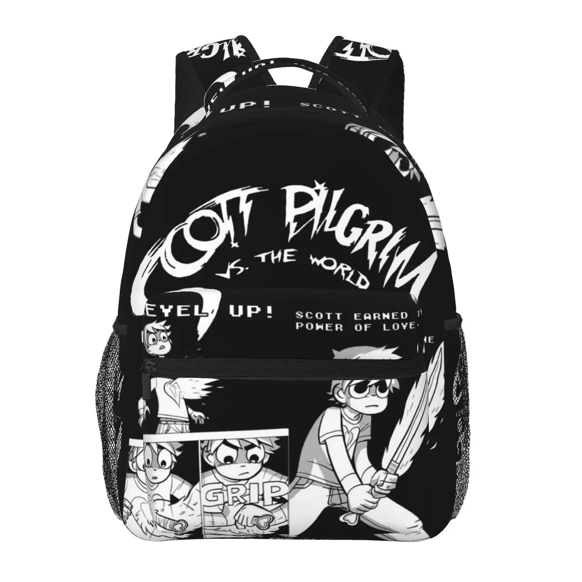 

Scott Pilgrim Vs The World Backpacks Boys Girls Bookbag Students School Bags Cartoon Travel Rucksack Shoulder Bag Large Capacity