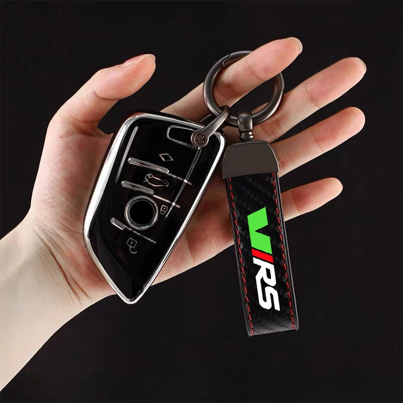 Car Keychain Keyring Horseshoe Buckle Jewelry for Skoda VRS Octavia Kamiq Kodiaq Karoq RS Superb Fabia Rapid Car Accessories