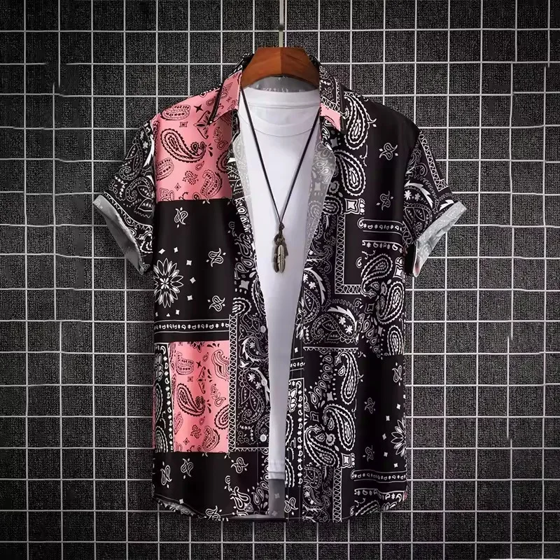 

Simple Men'S Shirt 3d Printed Retro Fashion Top Loose Oversized Wear Every Day Casual Short Sleeved Comfort Clothing
