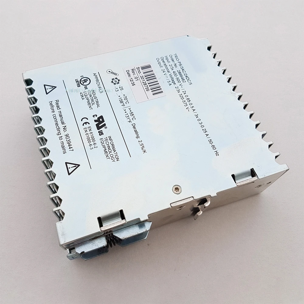 Para Phoenix TRIO-PS/3AC/24DC/5- 2866462   Fuente de alimentación conmutada TRIO POWER 2866462   24 V CC/5 A