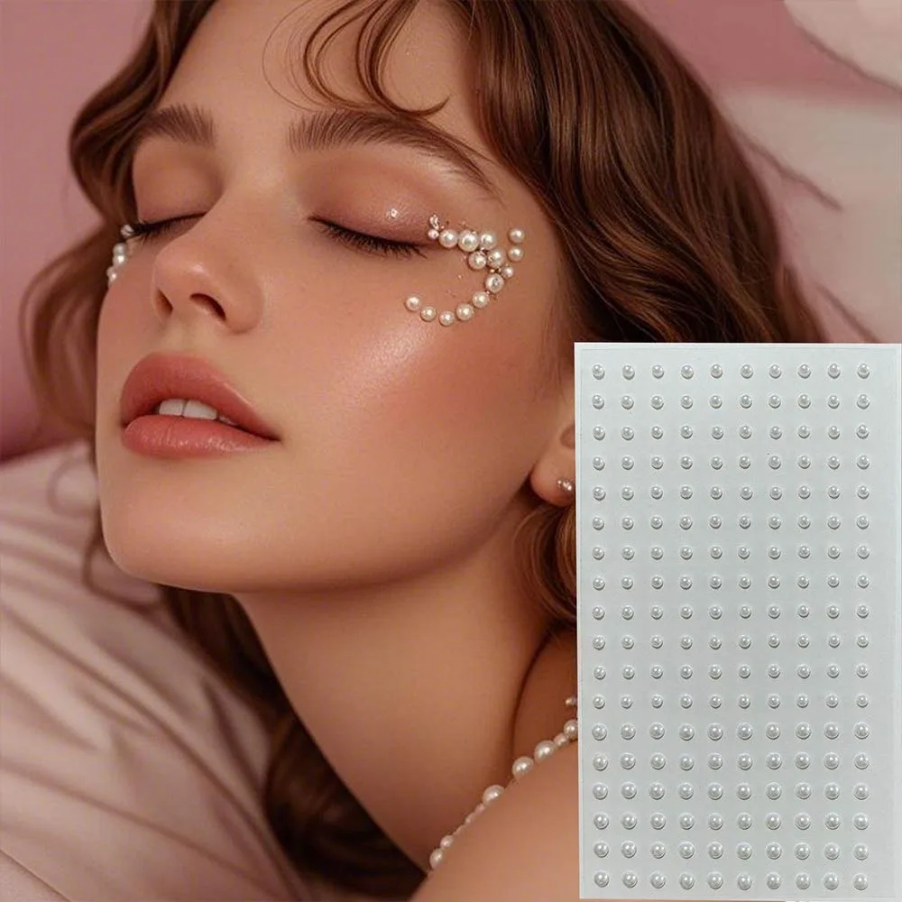 Reusable Non Piercing Lip Nails Sticker Rhinestones 5D Colorful Fake Lip Ring Acrylic Diamond Self-adhesive Jewelry Party Makeup