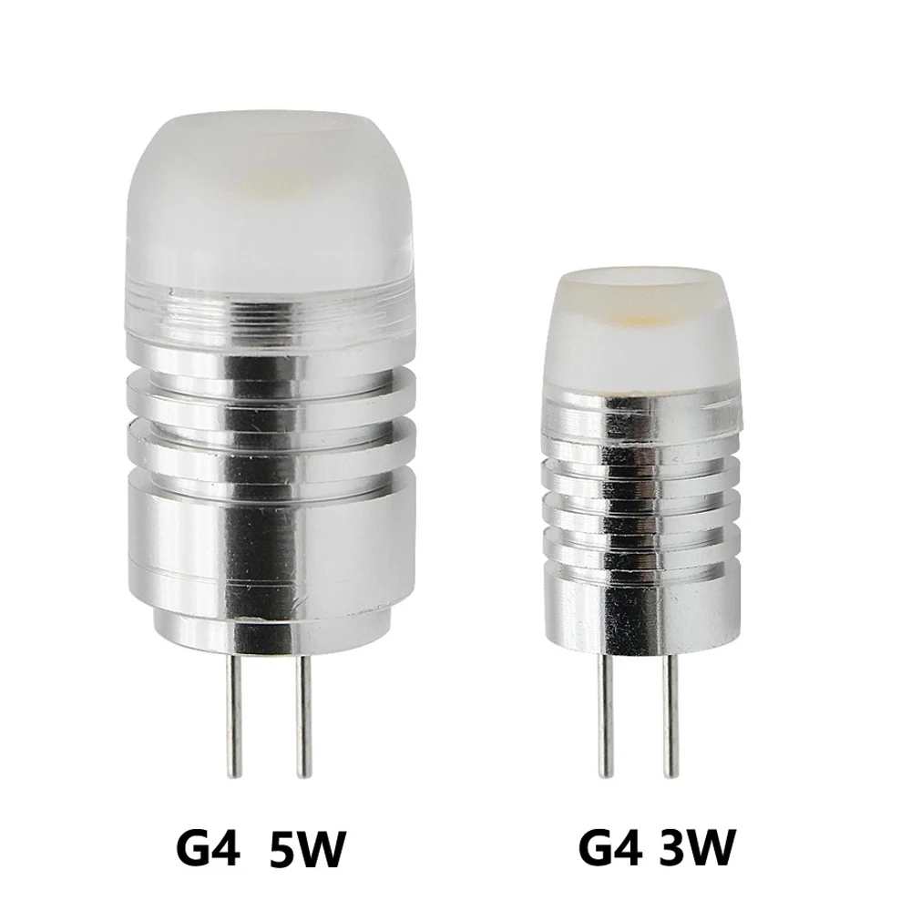 10pcs Mini G4 LED COB Light AC DC 12V Bulb Warm/Cold White 360 Beam Angle Chandelier Replace 20/40W Halogen Lamp Spotlight