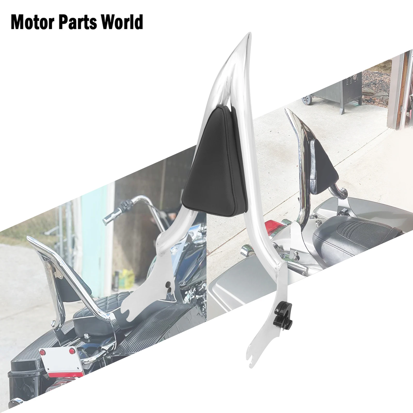 Motorcycle Rear Backrest Passenger Sissy Bar Backrest For Harley Touring Road King Street Glide Ultra FLHXSE FLHTC FLTRXS 97-08