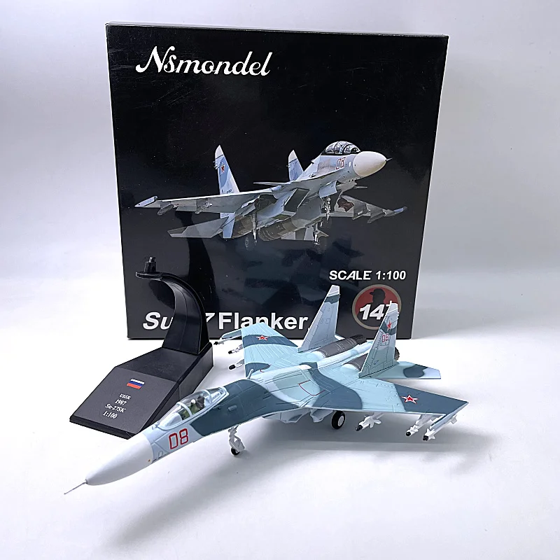 1:100 Su 27 SU27 SU-27 Flanker Fighter Model Russia Air Force Static Simulation Product Aircraft Airplane Models