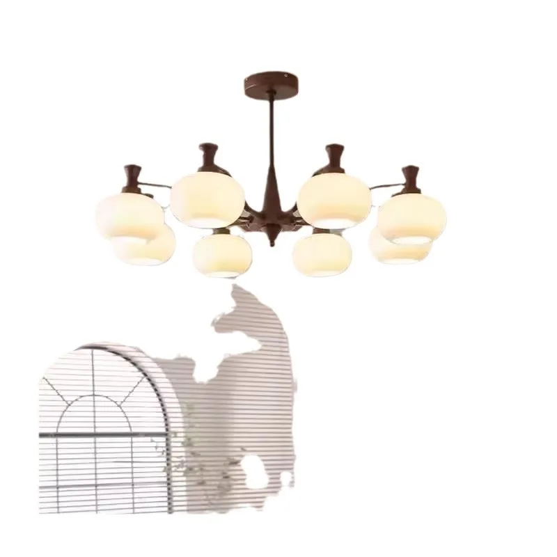 

French medieval living room chandelier, retro Nanyang style homestay