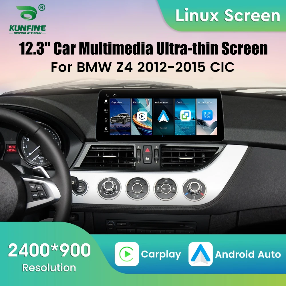 For BMW Z4 2012 2013 2014 2015 CIC System Linux Car Radio Multimedia Player GPS Navigation Wireless Carplay Android Auto 12.3