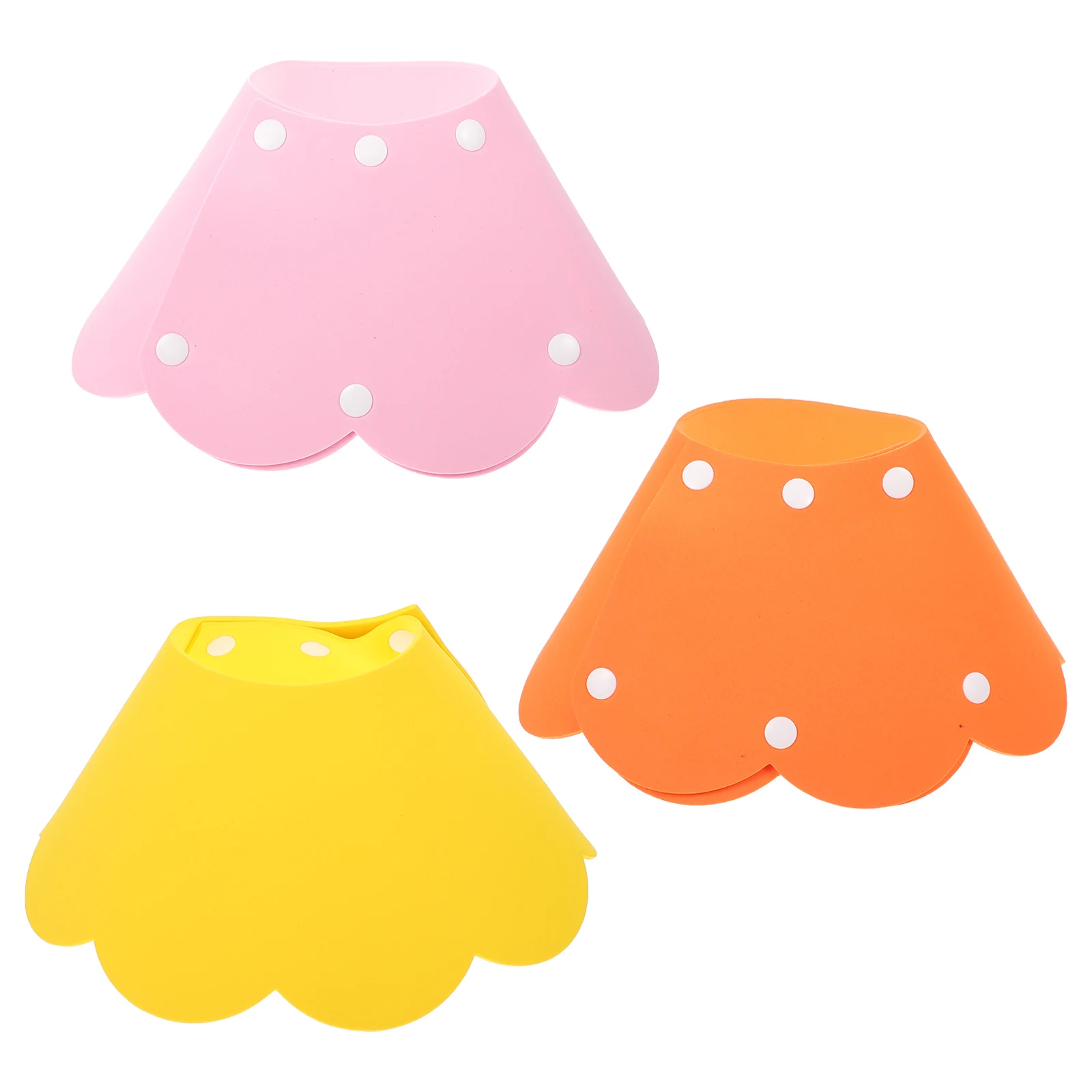 

3pcs Cat Collar EVA Sponge Elizabeth Circle Pink Yellow Orange M Pet Protective Recovery Neck Collar for Cats Prevent Licking