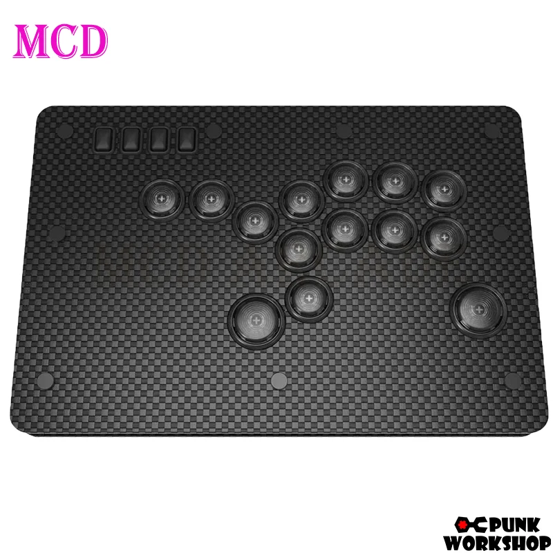 Punk Workshop Mini HitBox SOCD Fighting Stick Controller  Mechanical Button Support PC/Android/Switch/PS4 Handle Fight Console