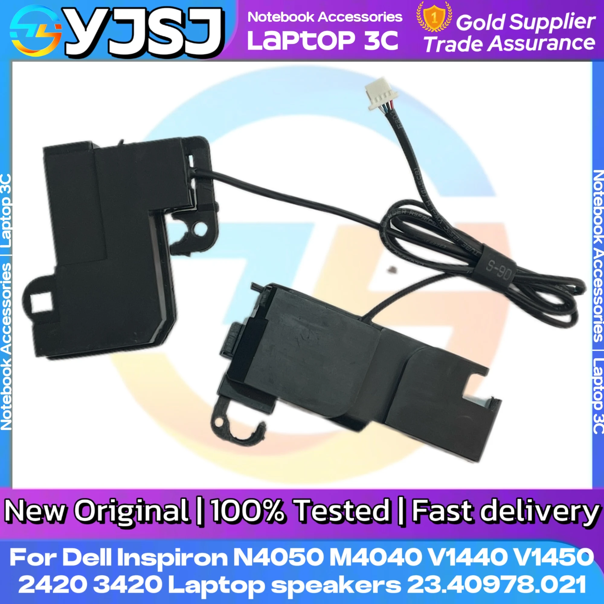 New original Laptop Fix Speaker for Dell Inspiron N4050 M4040 V1440 V1450 2420 3420 Built-in speaker 23.40978.021