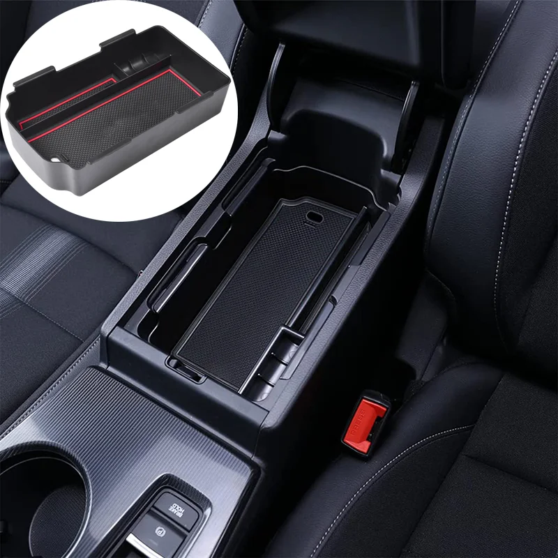 Car Armrest Storage Box Tray For Honda Civic 11th Gen 2022 2023 Accessories EX, EX-L, LX, Sport, Sedan Sport, Hatchback, Touring