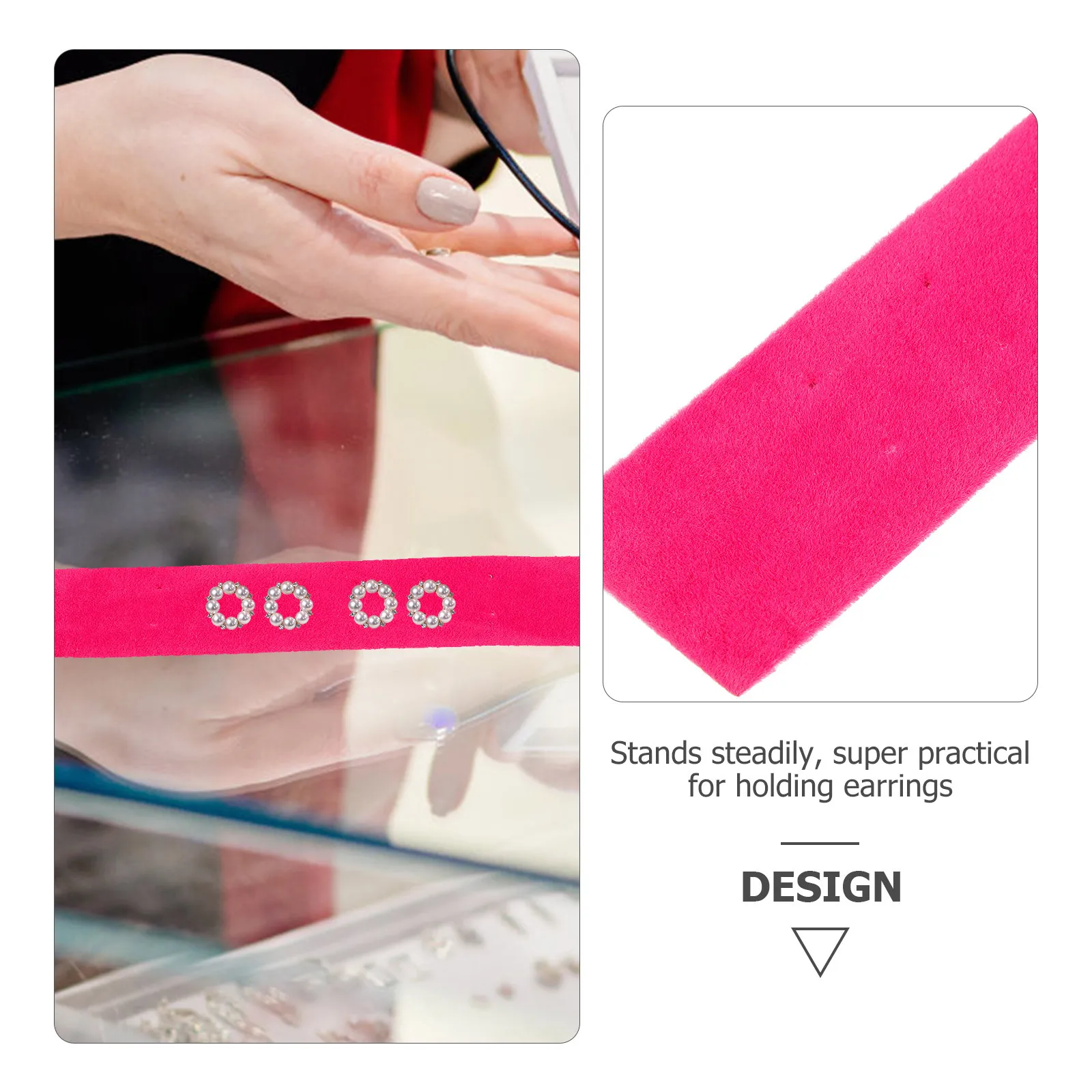 

L-Shaped Earring Display Rack Jewelry Holder Stable Desktop Jewelry Stand for Store Window Display Earring Holder