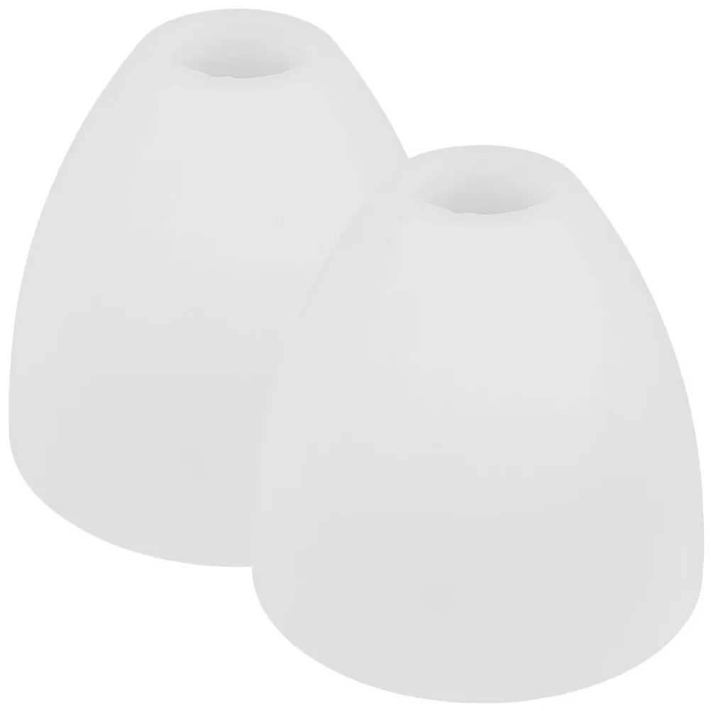 2Pcs Glass Lampshades White Frosted Replacement Lamp Shade Cover Pendant Light Chandelier Ceiling Light Fixture Decorative