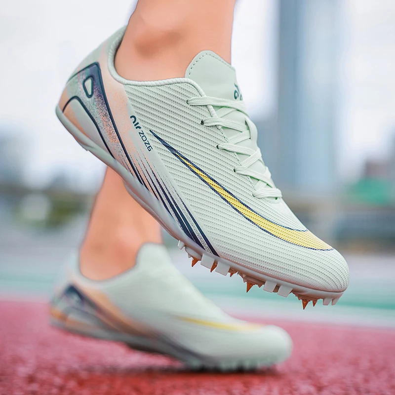 العلامة التجارية موضة سرعة ألعاب القوى حذاء رياضة للرجال النساء تنفس المسامير احذية الجري الرجال المدربين عدم الانزلاق تتبع أحذية الرجال