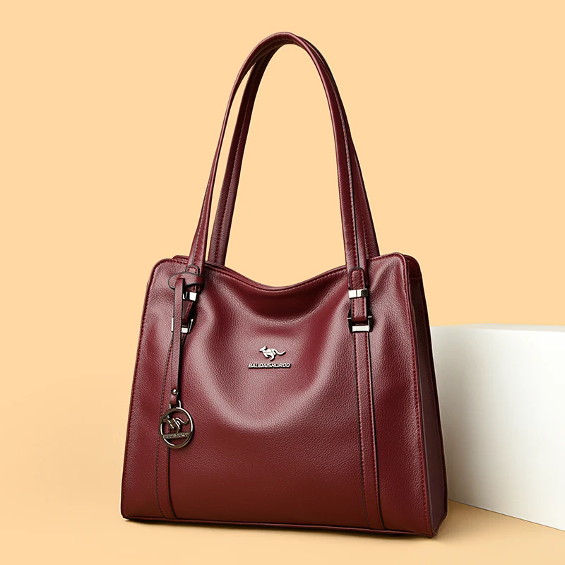 

NewLuxury Handbag Fashion Print Large Capacity Soft Leather Women Shoulder Crossbody Bag Leisure Designer Ladies Purses and Hand