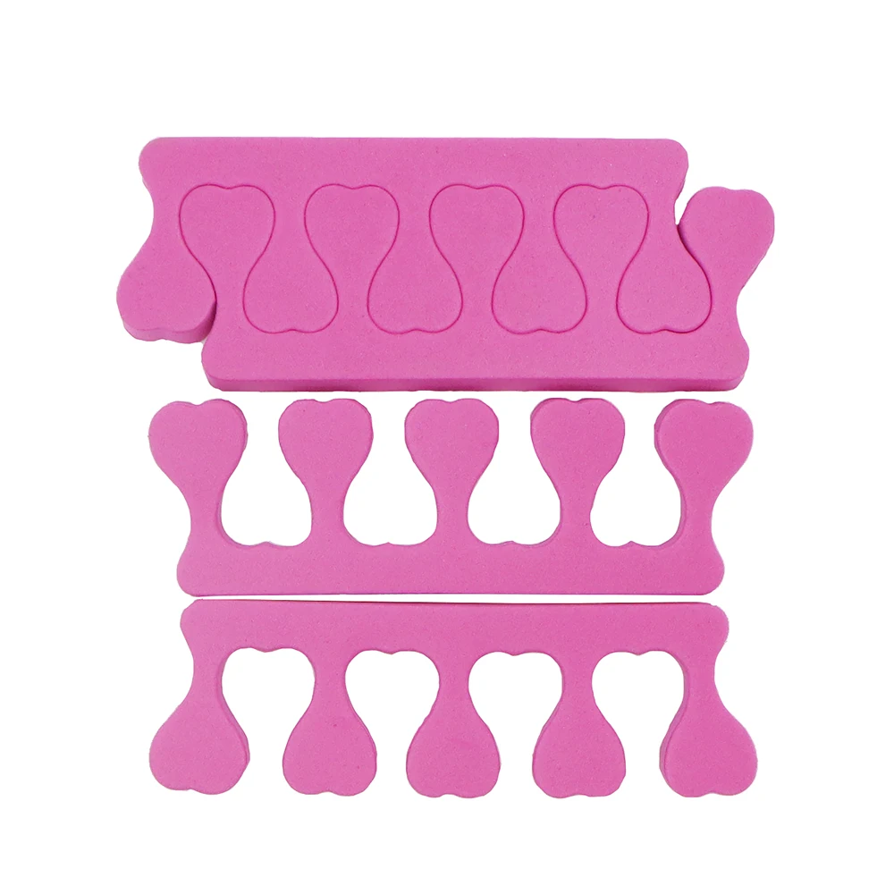 100 個スポンジつま先セパレーター黒オレンジ紫ローズ白黄色ネイル用品陥入爪治療装置ペディキュアツール