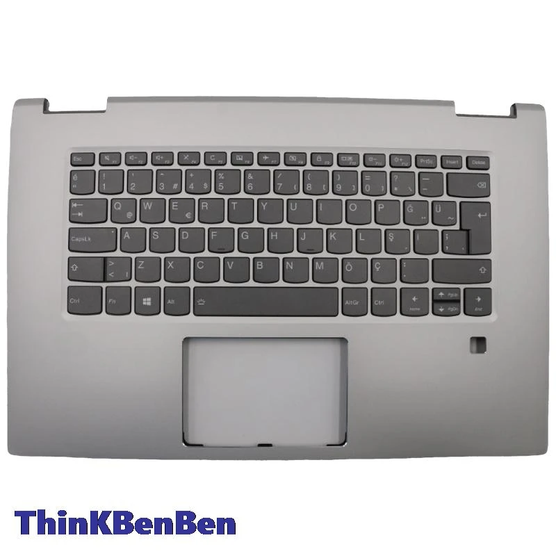 

TR Turkish Backlit Keyboard With Silver Upper Case Palmrest Shell Cover For Lenovo Yoga 720-15 IKB Laptop 5CB0N67960
