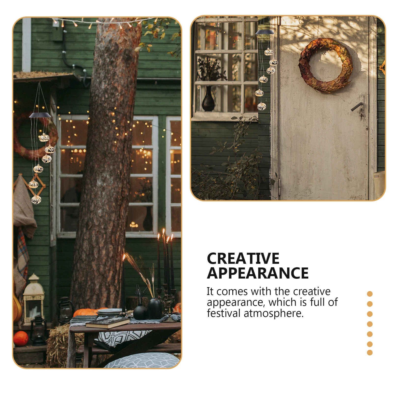 

1Pcs Solar Charging Halloween Pendant Durable Pumpkin Lamp Decoration Festival Hanging Decor Outdoor Balcony Garden Light