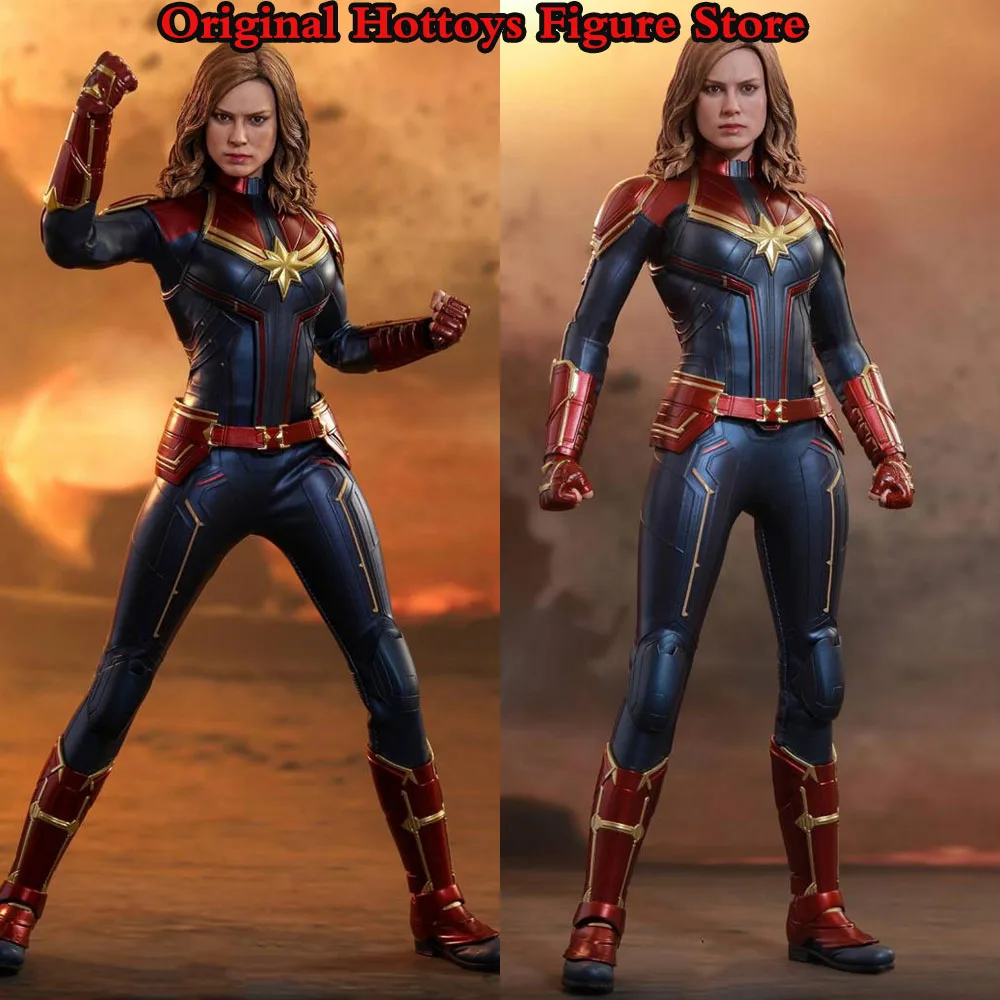 

HOTTOYS HT MMS522 1/6 Scale Female Soldier Captain Marvel Luxury Edition Masked Heroine Full Set 12-inch Action Figure Toys